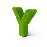 Grass Letter Y PNG & PSD Images