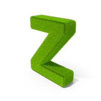 Grass Letter Z PNG & PSD Images