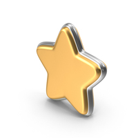 Star Single Metal PNG & PSD Images
