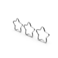 Three Star Metal PNG & PSD Images