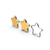 Three Star 2 Star Metal PNG & PSD Images