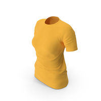 Yellow T Shirt Women PNG & PSD Images