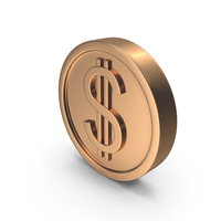 Bronze Dollar Coin PNG & PSD Images