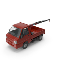 Mini Telescopic Crane Truck PNG & PSD Images