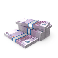Money Currency Euro 500 Lots Bill PNG & PSD Images