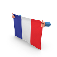 France Hand Holding Flag PNG & PSD Images