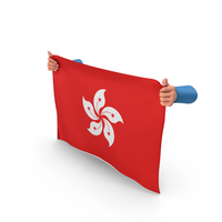 Hong Kong Hand Holding Flag PNG & PSD Images