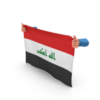 Iraq Hand Holding Flag PNG & PSD Images
