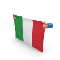 Italy Hand Holding Flag PNG & PSD Images