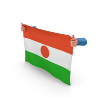 Niger Hand Holding Flag PNG & PSD Images