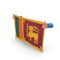Sri Lanka Hand Holding Flag PNG & PSD Images