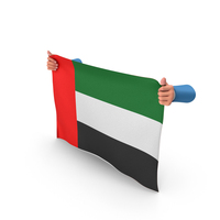 United Arab Emirates Hand Holding Flag PNG & PSD Images