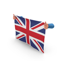 United Kingdom Hand Holding Flag PNG & PSD Images