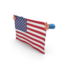 United States Hand Holding Flag PNG & PSD Images