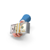 100 Dollar Holding Left Giving Money Bill PNG & PSD Images