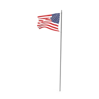 USA Flag Pole PNG & PSD Images