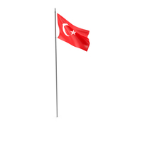 Turkey Flag Pole PNG & PSD Images