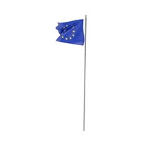 Europe Flag Pole PNG & PSD Images