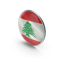 Badge Lebanon Flag PNG & PSD Images
