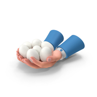 Hand Holding White Eggs PNG & PSD Images