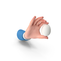Single White Egg Holding Hand PNG & PSD Images