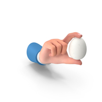 Single White Egg Holding Hand PNG & PSD Images