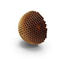 Spherical Holes Abstract Geometry Gold PNG & PSD Images