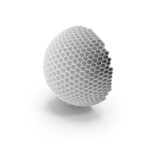 Spherical Holes Abstract Geometry White PNG & PSD Images