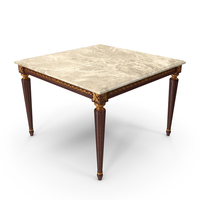 French Louis XVI Dining Table Square PNG & PSD Images