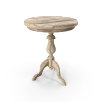 Promenade Round End Table White PNG & PSD Images