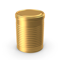 Tin Can Gold PNG & PSD Images