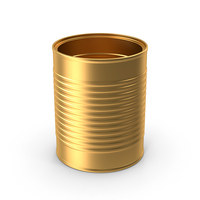 Tin Can No Cap Gold PNG & PSD Images
