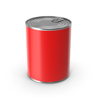 Tin Can Close Red Colour PNG & PSD Images