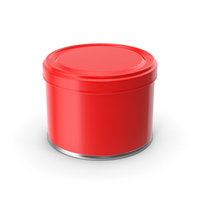 Tin Can Short Cup Red Colour PNG & PSD Images