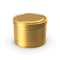 Tin Can Short Cup Gold PNG & PSD Images