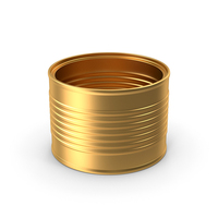 Tin Can Short No Cap Gold PNG & PSD Images