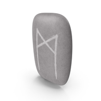Mannaz Rune Stone PNG & PSD Images