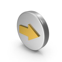 Metal Arrow Right Icon PNG & PSD Images