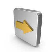 Metal Arrow Right Icon PNG & PSD Images