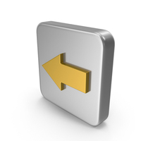 Metal Arrow Left Icon PNG & PSD Images