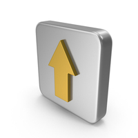 Metal Arrow Up Icon PNG & PSD Images