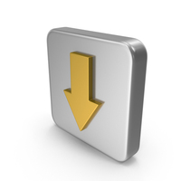 Metal Arrow Down Icon PNG & PSD Images