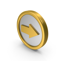 Metal Arrow Right Icon PNG & PSD Images