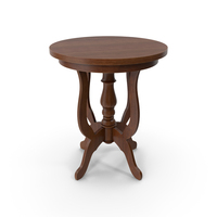 Promenade Round Side Table Antique PNG & PSD Images