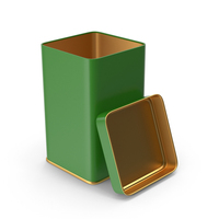 Tin Box Long Cup Open Color PNG & PSD Images