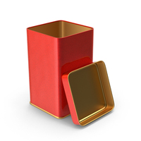 Tin Box Long Cup Open Paint PNG & PSD Images