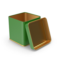Tin Box Short Cup Open Color PNG & PSD Images