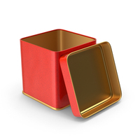 Red Tin Box Open PNG & PSD Images