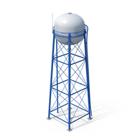 Blue Water Tower PNG & PSD Images