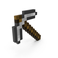 Minecraft Iron Pickaxe PNG & PSD Images